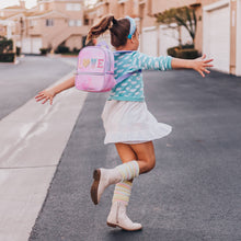 Load image into Gallery viewer, Girls Backpack with Glitter Varsity Letters - Mini Tie Dye