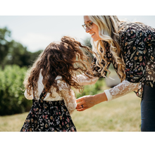 Load image into Gallery viewer, Floral Kids Suspender Skirt And  Matching Womens Duster