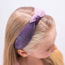 Load image into Gallery viewer, Two Tone Pleated Knot Headbands