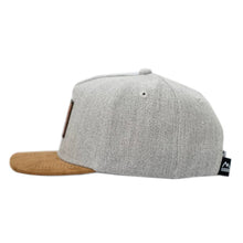 Load image into Gallery viewer, Kid's Snapback Hat with Brown Suede Brim