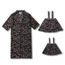 Load image into Gallery viewer, Floral Kids Suspender Skirt And  Matching Womens Duster