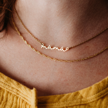Load image into Gallery viewer, Dainty Layered Mama Necklace