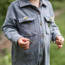 Load image into Gallery viewer, Organic Cotton Acid Wash Infant Jumpsuit