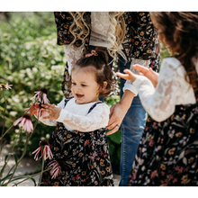 Load image into Gallery viewer, Floral Kids Suspender Skirt And  Matching Womens Duster
