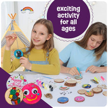 Load image into Gallery viewer, Glow-in-the-Dark Wood Painting Craft Kit for Kids, Art Kit