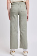 Load image into Gallery viewer, Girls High Rise Wide Leg Pants With Raw Hem
