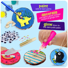 Load image into Gallery viewer, Glow-in-the-Dark Wood Painting Craft Kit for Kids, Art Kit