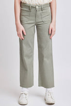 Load image into Gallery viewer, Girls High Rise Wide Leg Pants With Raw Hem