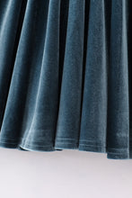 Load image into Gallery viewer, Velour Girls Twirl Dress