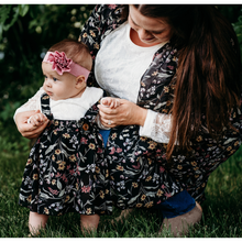 Load image into Gallery viewer, Floral Kids Suspender Skirt And  Matching Womens Duster