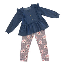 Load image into Gallery viewer, Blu 2 Piece Girls Pant Tunic Set