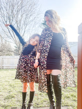 Load image into Gallery viewer, Floral Kids Suspender Skirt And  Matching Womens Duster