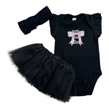 Load image into Gallery viewer, 3 Pc Little Black Dress Tutu set