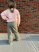 Load image into Gallery viewer, Girls High Rise Wide Leg Pants With Raw Hem