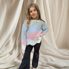 Load image into Gallery viewer, Tween Girls Wavy Knit  Sweater