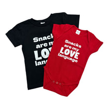 Load image into Gallery viewer, Snacks Are My Love Language Shirt