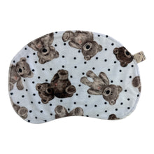 Load image into Gallery viewer, Handmade, washable burp cloth. Teddy bear pattern.