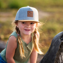 Load image into Gallery viewer, Kid's Snapback Hat with Brown Suede Brim