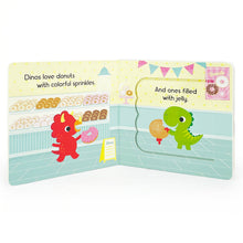 Load image into Gallery viewer, Dinos Love Donuts Lift-a-Flap Board Book