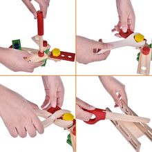 Load image into Gallery viewer, Wooden Toy Tool Box Set