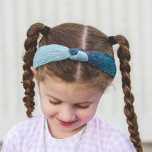 Load image into Gallery viewer, Two Tone Pleated Knot Headbands