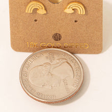 Load image into Gallery viewer, Gold Dipped Rainbow Stud Earrings