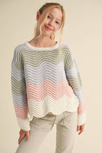 Load image into Gallery viewer, Tween Girls Wavy Knit  Sweater