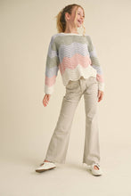 Load image into Gallery viewer, Tween Girls Wavy Knit  Sweater