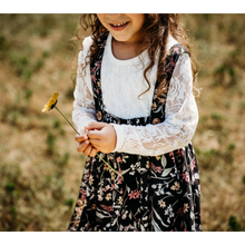 Load image into Gallery viewer, Floral Kids Suspender Skirt And  Matching Womens Duster