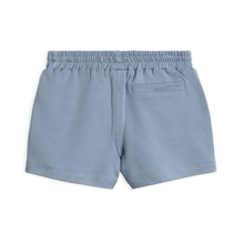 Load image into Gallery viewer, Organic cotton baby and toddler shorts by Colored Organics – elastic waist, side and back pockets, comfy summer outfit