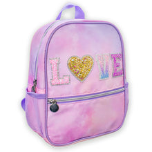 Load image into Gallery viewer, Girls Backpack with Glitter Varsity Letters - Mini Tie Dye