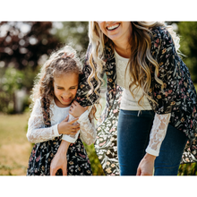 Load image into Gallery viewer, Floral Kids Suspender Skirt And  Matching Womens Duster