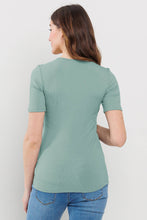 Load image into Gallery viewer, Double Layer Front Maternity Nursing Short Sleeve Top