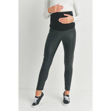 Load image into Gallery viewer, Faux Leather Maternity Leggings