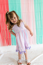 Load image into Gallery viewer, Stripe Smocked Strap Dress