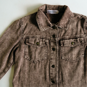 Matching Brown Denim Jacket