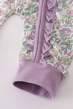 Load image into Gallery viewer, Floral Ruffle Bottom Romper