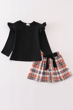 Load image into Gallery viewer, Toddler Girls Plaid Skirt Set