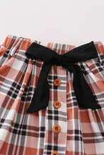 Load image into Gallery viewer, Toddler Girls Plaid Skirt Set