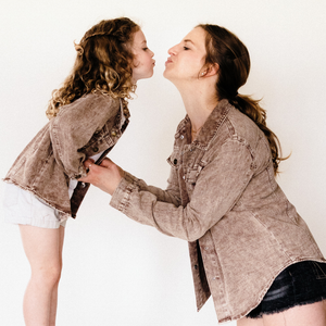 Matching Brown Denim Jacket