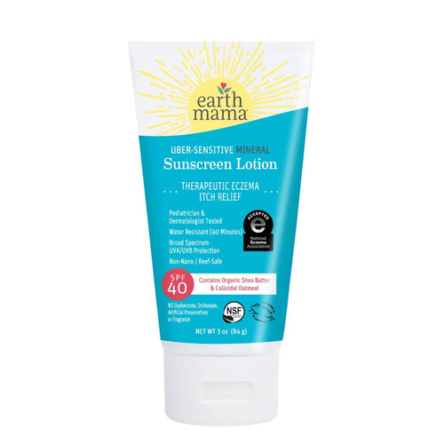 Earth Mama Uber-Sensitive Mineral Sunscreen Lotion - SPF 40