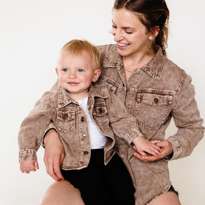 Matching Brown Denim Jacket