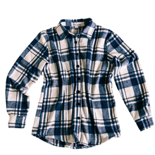 Load image into Gallery viewer, Family Matching Navy Plaid Flannel