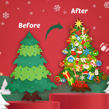 Load image into Gallery viewer, DIY Felt Christmas Tree with 43 Ornaments