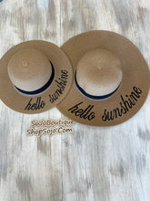 Load image into Gallery viewer, Hello Sunshine Mommy And Me Straw Hats