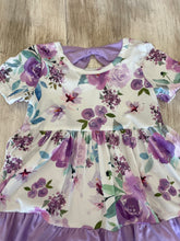 Load image into Gallery viewer, Purple Floral Baby Dress