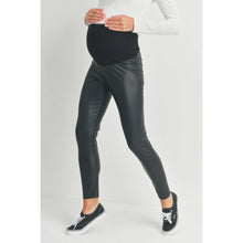 Load image into Gallery viewer, Faux Leather Maternity Leggings