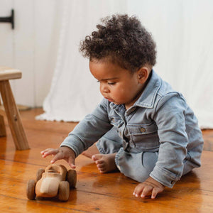 Organic Cotton Acid Wash Infant Jumpsuit
