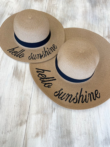 Hello Sunshine Mommy And Me Straw Hats