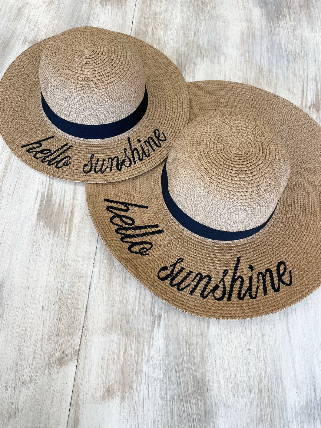 Hello Sunshine Mommy And Me Straw Hats